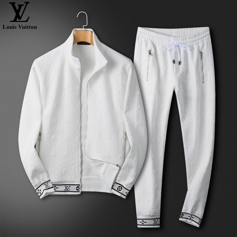 Mens white hot sale tracksuit top